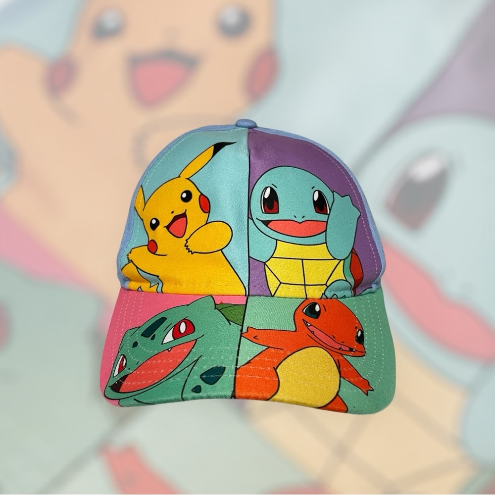 Pokemon Characters Youth Adjustable Baseball Snapback Hat Cap 2017- OSFA